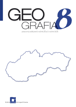 Náhľad: Geografia pre 8. ročník ZŠ a 3 GOŠ - SLOVENSKO